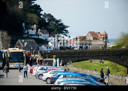 Lynmouth Devon UK Harbor Harbour Quay River Lyn Stock Photo