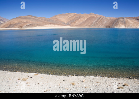 Pangong Tso lake in Ladakh, India. Stock Photo