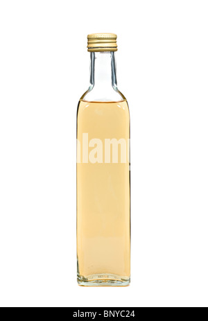 White vinegar bottle isolated over white background Stock Photo