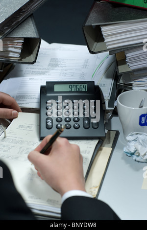 An accountant at work Stock Photo