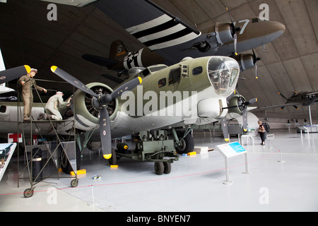 B-17 Flying Fortress at Duxford Imperial War Museum, Cambridgeshire. Stock Photo