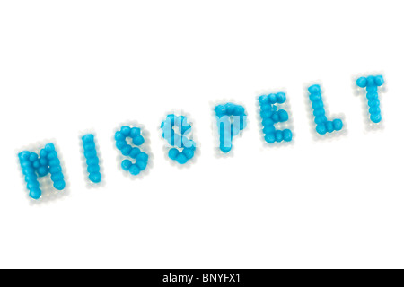 https://l450v.alamy.com/450v/bnyfx1/candy-letters-correct-spelling-of-the-word-misspelt-bnyfx1.jpg