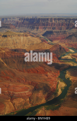 A fantastic aerial view of the grand canyon Stock Photo