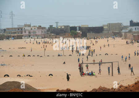 Africa, Senegal, Dakar. Capital city of Dakar. Public playground. Stock Photo