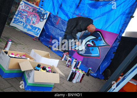 graffiti workshop Stock Photo
