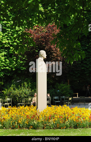 classic sculpture of Bramly in Jardin du Luxembourg Paris France Stock Photo