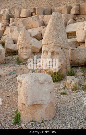 Statue head at Mount Nemrut, Turkey Stock Photo