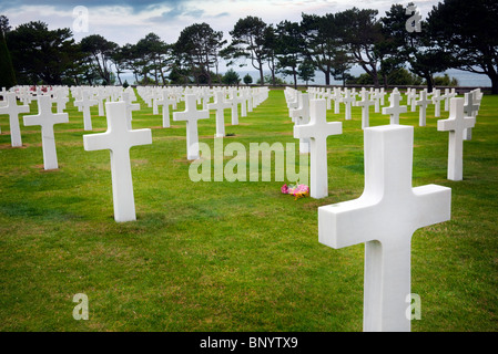 American cemetery in Omaha Beach, Normandy Stock Photo