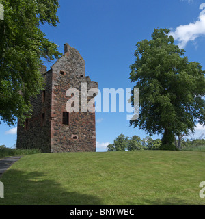 Greenknowe Tower, Near Gordon, Borders, Scotland Stock Photo