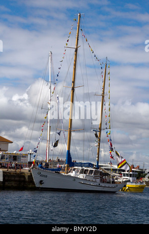 Hartlepool 2010 Tall Ships Race, Village and Marina, Teesside, North Yorkshire, UK Stock Photo