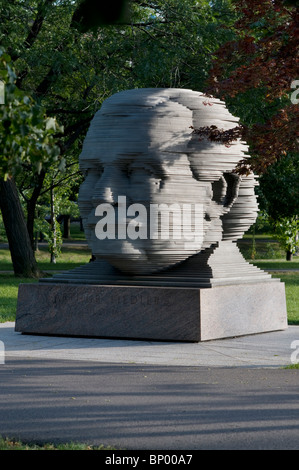 A sculpture of Boston's Arthur Fiedler. Stock Photo