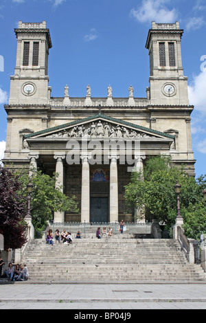 Paris, France, Church of St-Vincent-de-Paul. Stock Photo