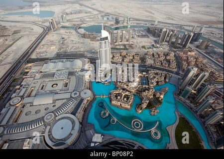 At The Top viewing platform on the Burj Khalifa, Dubai, UAE Stock Photo