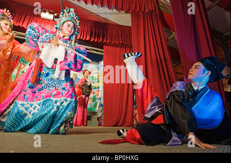 South East Asia, Malaysia, Penang, Georgetown, Taiwanese Chinese Opera Stock Photo