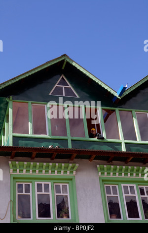 Nepal, Everest Region, Lukla, Khumbu Valley. At the entrance to Base Camp Trek, Lukla is an popular overnight stop for trekkers. Stock Photo