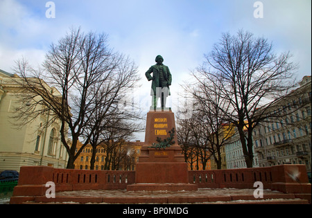Russia, St.Petersburg; A monument to Russian composer Mikhail Glinka, famous for his opera 'Ruslan and Ludmilla' Stock Photo