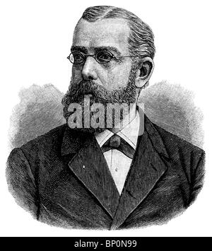 Robert Koch, German physician, discoverer of the tubercle and cholera bacilli, Nobel Prize in Medicine laureate in 1905