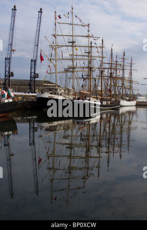 Hartlepool 2010 Tall Ships Race, Village and Marina, Teesside, North Yorkshire, UK Stock Photo