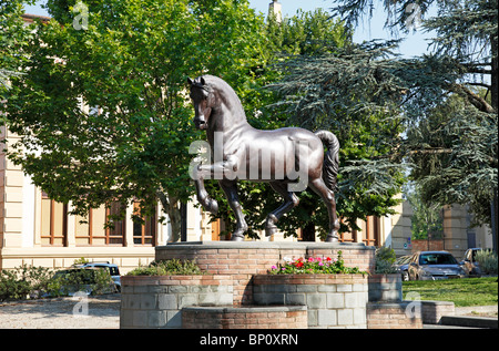 The Leonardo Da Vinci horse sculpture Vinci Tuscany Italy Stock Photo