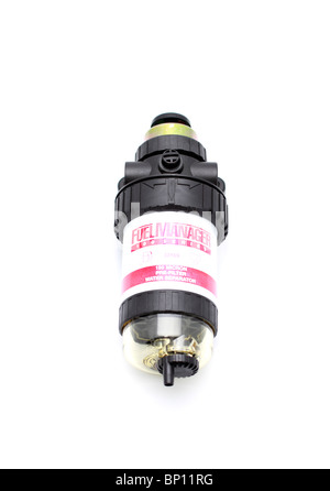 Fuel Manager 100 series diesel fuel filter. 150 micron pre filter water separator Stock Photo