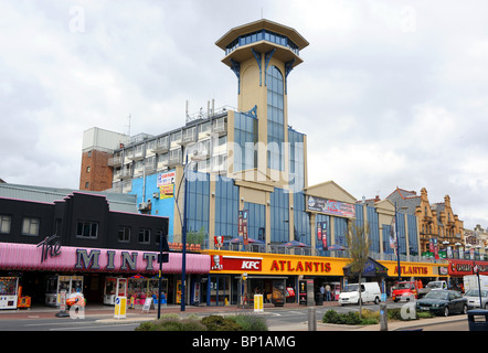 Great Yarmouth seafront on a dull summers day along North Norfok coast UK Stock Photo