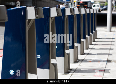 Barclays London Cycle Hire Stock Photo
