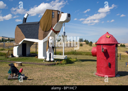 Dog Bark Park Bed And Breakfast In Cottonwood Idaho Stock Photo - Alamy