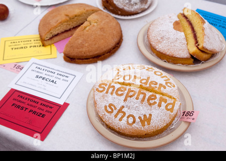 Cake baking contest, Falstone Border Shepherd Show, Northumberland, UK Stock Photo