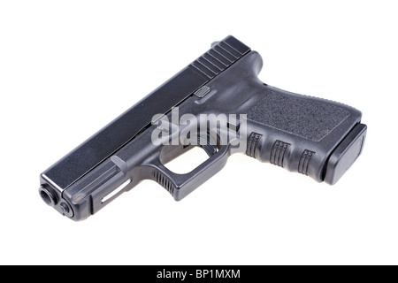 Black gun isolated on white Stock Photo