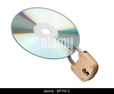 Locked CD Stock Photo