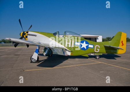 1951 US Army Airplane, P-51 Mustang Airplane Stock Photo