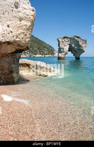 Baia delle Zagare beach in Mattinata, Puglia Stock Photo