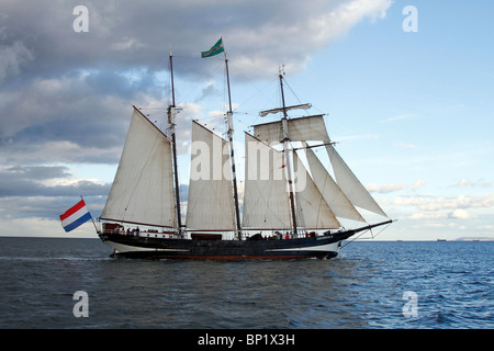 Class A Tall ships at the Hartlepool Festival Race 2010, North Yorkshire, UK Stock Photo