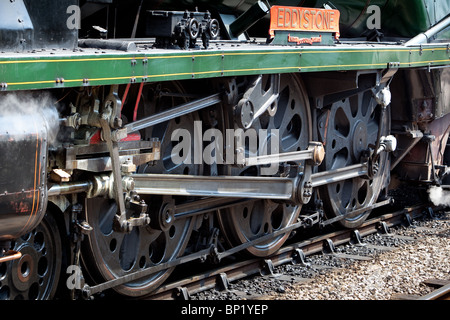 'Eddystone' steam locomotive working on the Swanage Railway. England. Stock Photo