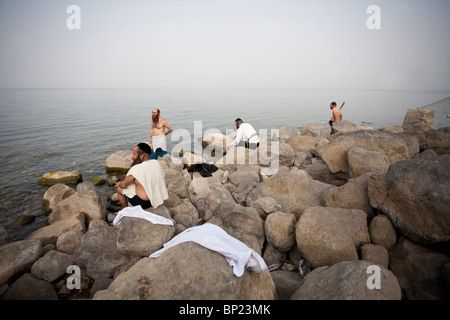 Sea of Galilee, Sea of Tiberias, near Golan Heights, Israel. Photo:Jeff Gilbert Stock Photo