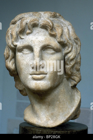 2175. MARBLE BUST OF ALEXANDER THE GREAT Stock Photo