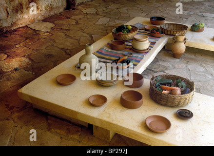 2768. MODEL OF A ROMAN PERIOD TABLE ARRANGEMENT Stock Photo
