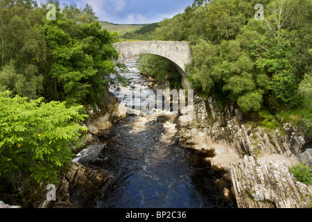 Vibrant landscape of Glen Oykel in the assynt region of Sutherland in the Scottish Highlands. Stock Photo