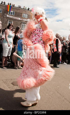 Taking part in the Brighton gay pride parade 2010 Stock Photo