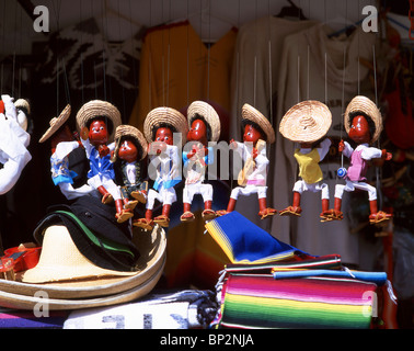 Mexican souvenir dolls, Tulum, Quintana Roo, Mexico Stock Photo