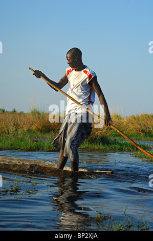 Dug out canoes or Pole Boats on the coast of Benin West Africa Stock ...