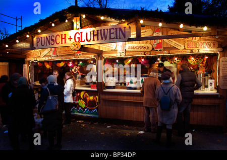 GLUHWEIN STALL,CHRISTMAS MARKET,VIENNA, Stock Photo