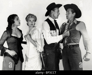 KATY JURADO, GRACE KELLY, GARY COOPER, LLOYD BRIDGES, HIGH NOON, 1952 Stock Photo