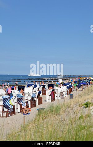 sand beach at the Baltic Resort Kuehlungsborn, Mecklenburg-West Pomerania, Germany Stock Photo