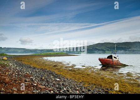 Abandoned fishing boat Stock Photo