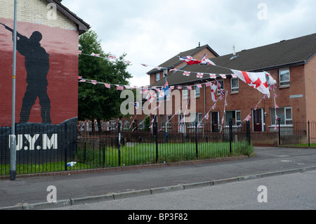 East Belfast Twelth of July Decorations. Stock Photo