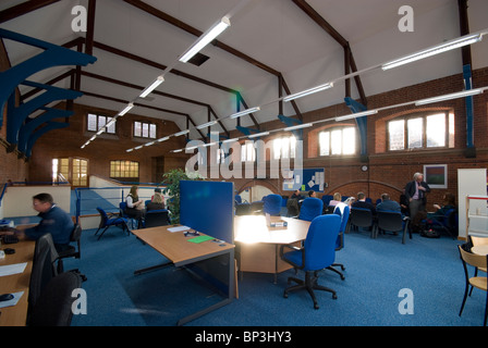 Peter Symonds College library Stock Photo