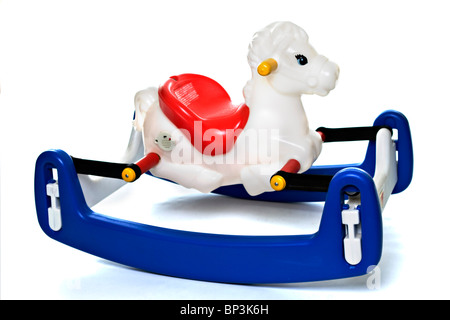 Childs Rocking Horse bouncy toy Stock Photo