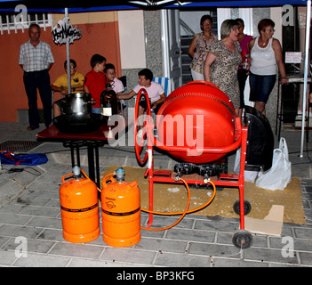 Natural gas burner and large orange and blue flame, close-up Stock Photo -  Alamy