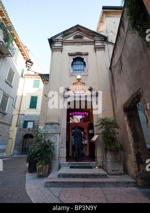 A church converted into a restaurant Verona Italy Stock Photo